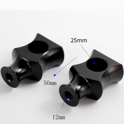 ya 5 8.7 1 Handlebar Risers Mount Black for Harley Cruiser Bobber Chopper Dyna Softail