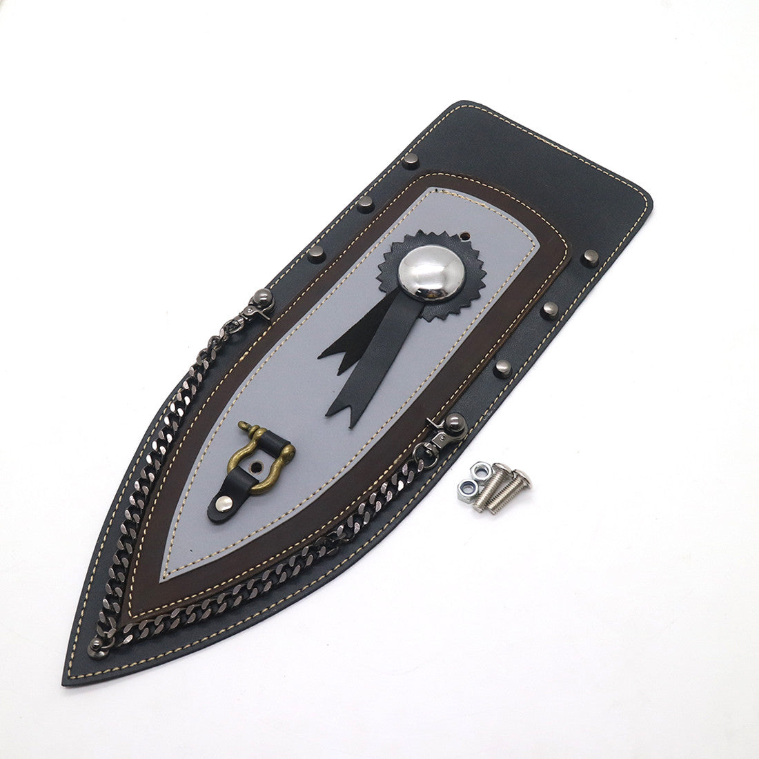 ya 5 8.7 New PU Leather Rear Plain Fender Bib Cover for Harley Sportster XL883 Solo for Seat