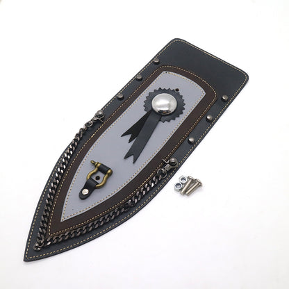 ya 5 8.7 New PU Leather Rear Plain Fender Bib Cover for Harley Sportster XL883 Solo for Seat