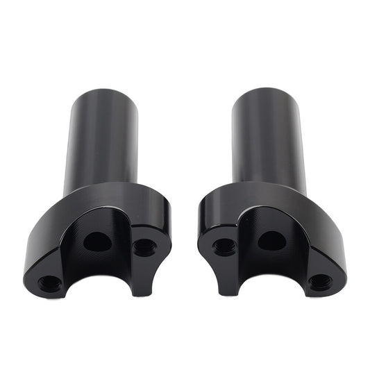 ya 2 6.30 3.5 Straight Handlebar Risers Black for Harley 1 Bar Dyna Sportster Softail