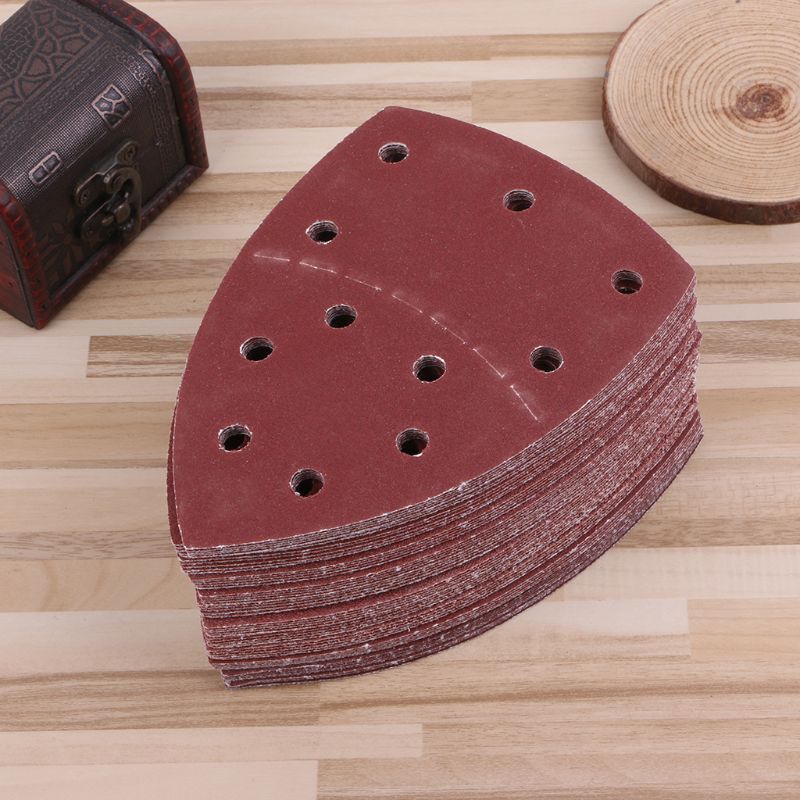 ya 14 60pcs 11-hole Sandpapers Sanding Sheets Abrasive Discs 40/60/80/120/180/240 Grit