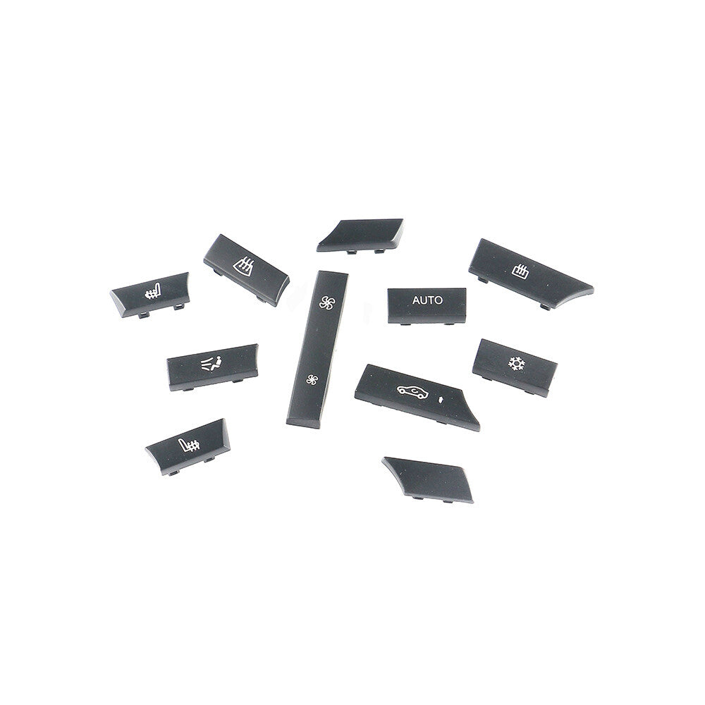 ya 13 Car 11Pcs A/C Heater Button Cap Covers Set 61319313922 Fits for BMW 5/6 Series