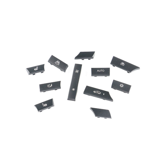 ya 13 Car 11Pcs A/C Heater Button Cap Covers Set 61319313922 Fits for BMW 5/6 Series