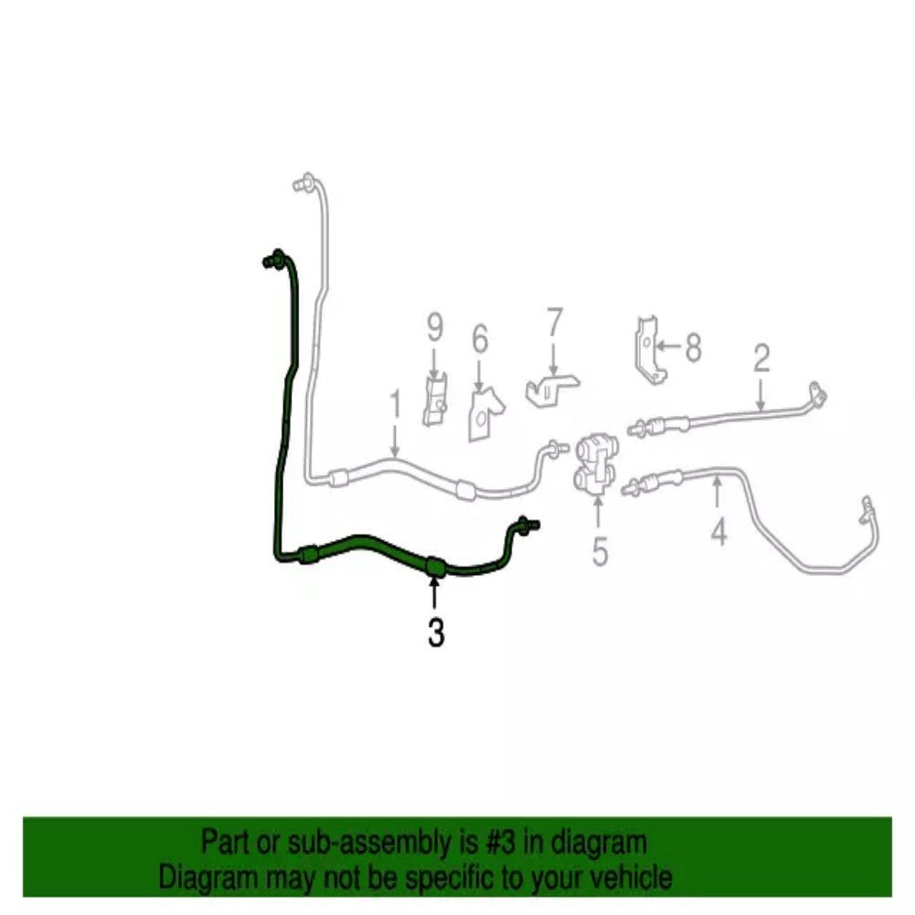 ya 5 8.7 Transmission Oil Cooler Hose Line for Mercedes GLE 3.0L 16-19