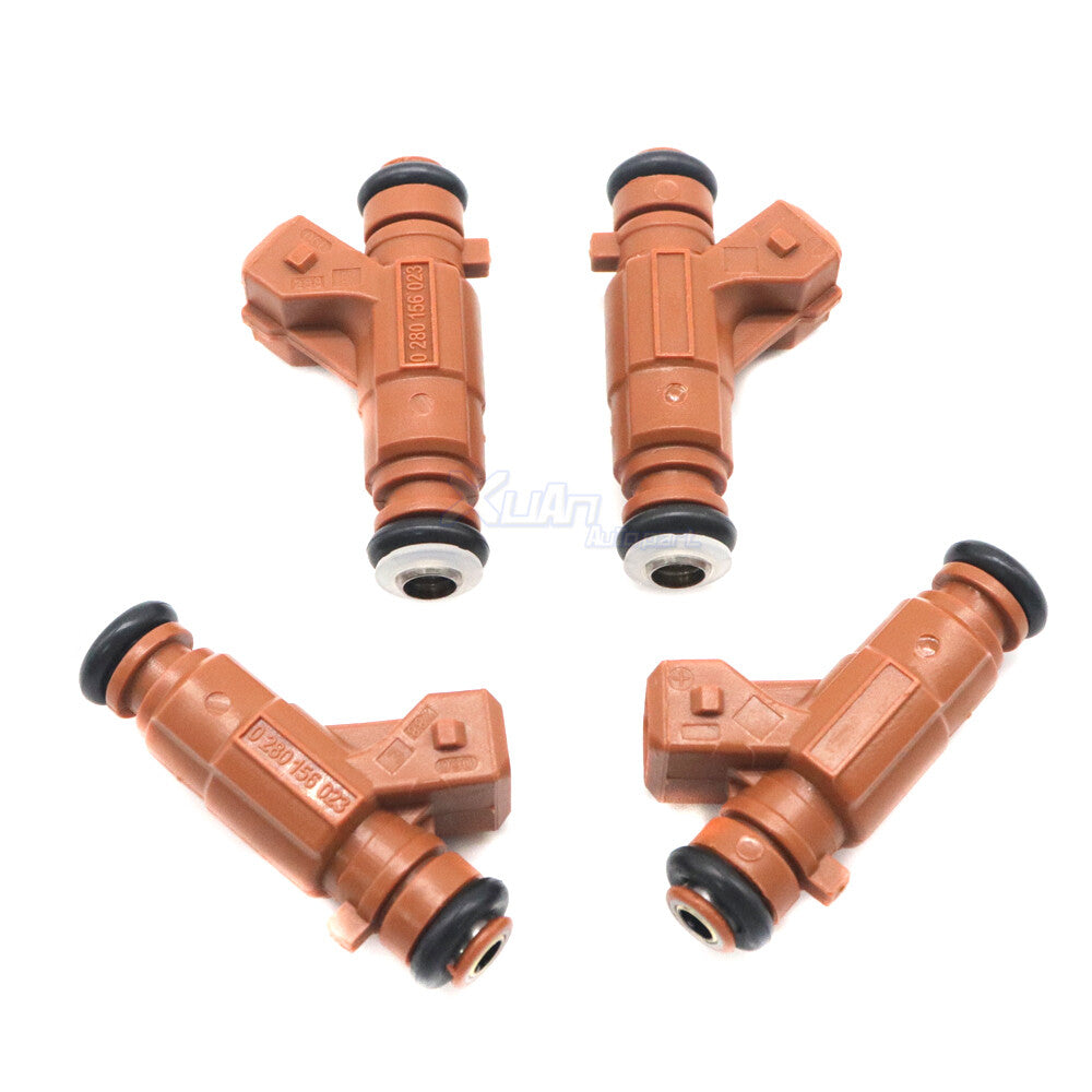 ya 1 8.5.2 Set of 4 0280156023 for Saab 9-3 9-5 2000-2009 L4 2.0L 2.3L NEW Fuel Injectors
