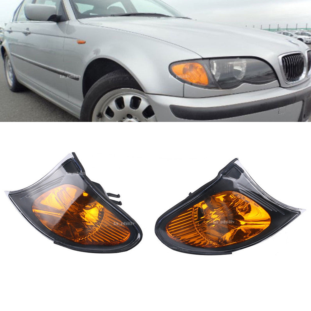 ya 3 6.25.3 2x Amber Yellow Park Signal Corner Light for BMW 3 Series E46 02-05 Sedan Wagon