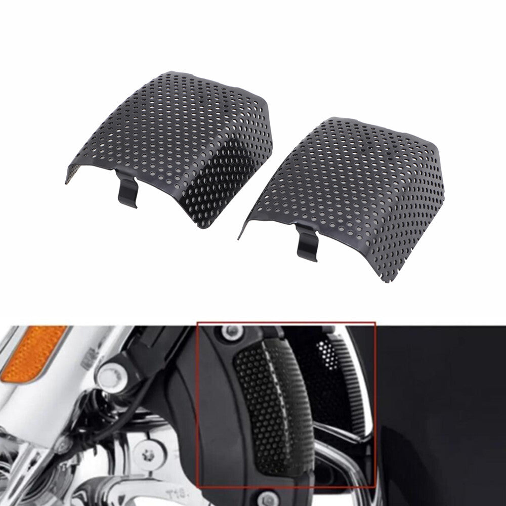 ya 4 6.17.2 Black Front Brake Caliper Insert Set Cover for Harley Touring Street Glide FLHX