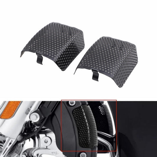 ya 4 6.17.2 Black Front Brake Caliper Insert Set Cover for Harley Touring Street Glide FLHX