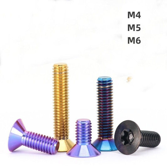 Titanium  Torx Socket Countersunk Head Screws M4 M5 M6