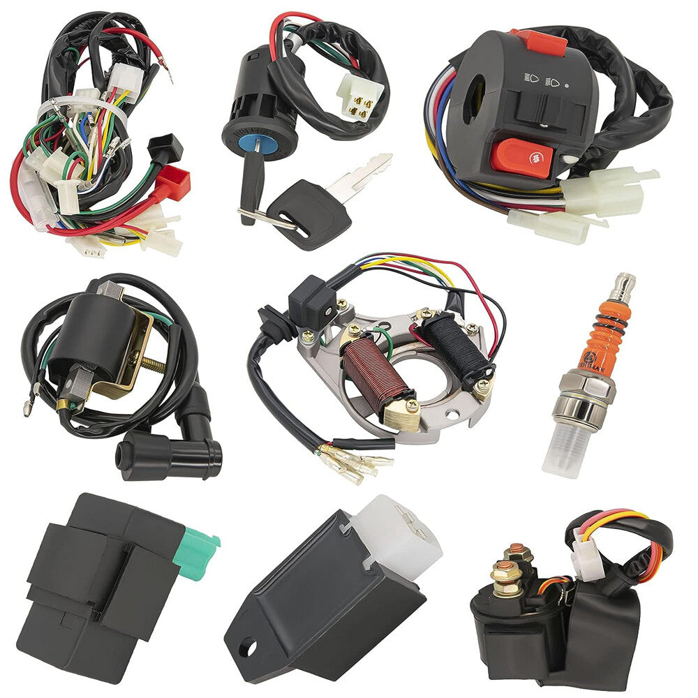 ya 8 5.27.2 CDI wiring harness stator assembly line suitable for 50/70/90/110cc all-terrain vehicle electric four-wheel vehicle