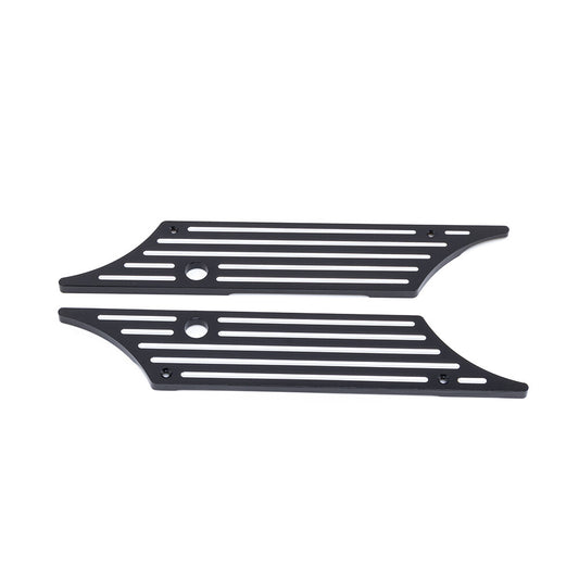 ya 12 5.21 Black CNC Billet Saddlebag Latch Cover for Harley Touring Hard Bags 1993-2013