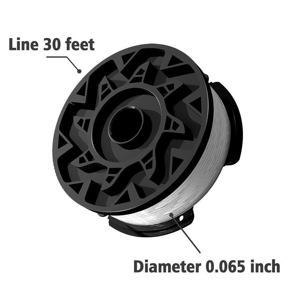 ya 17 Easy to Use Replacement Trimmer Line  Cap for Black Decker 30ft + Cap + Spring