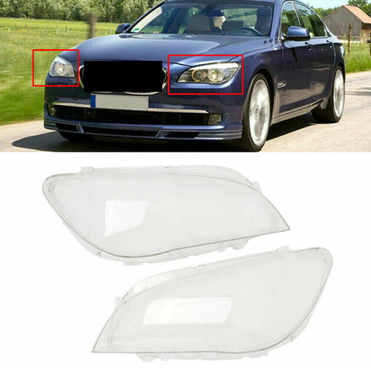 ya 2 6.29 Suitable for BMW F01 F02 7 Series 740i 740Li 750i 750Li 2009-2015 2X Headlight Lens Protective Cover