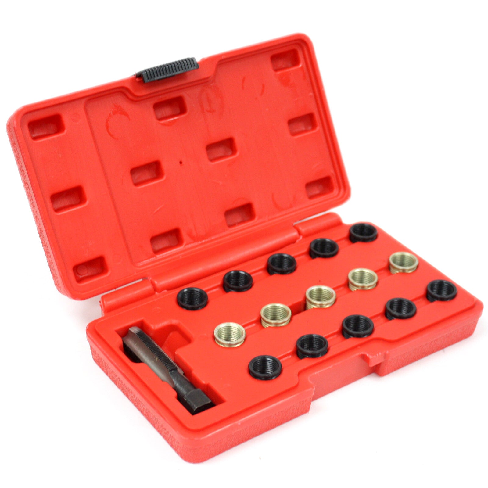 ya 26 16pc Spark Plug Thread Repair Rethreading Tool Kit M16 Threaded Coil Insert