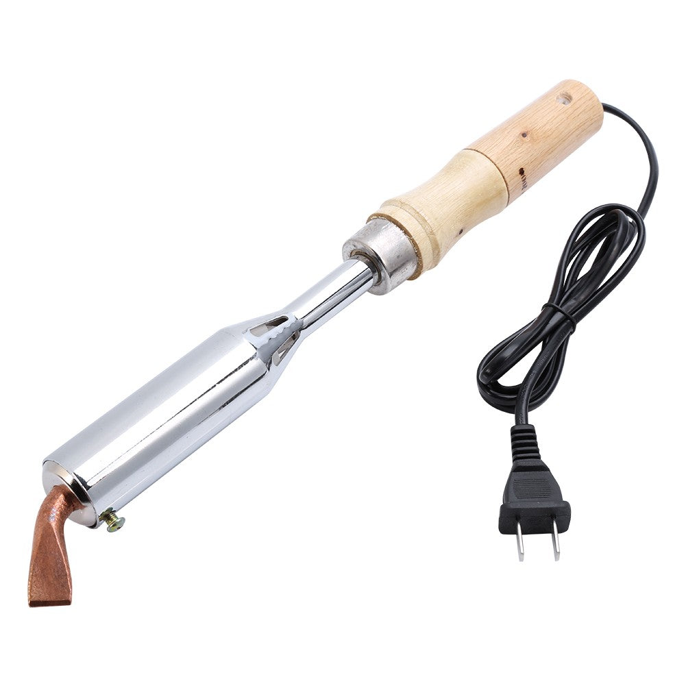 ya 25  200W New 1Pc Electric Soldering Iron Solder Welding Chisel Tip Wood Handle