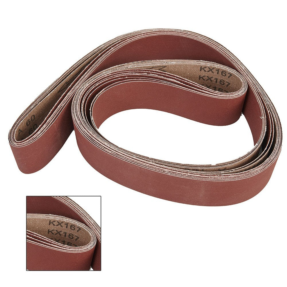 ya 14 7pcs/Set 2'' X 82'' Sanding Belts Abrasive Band 60 80 100 120 180 240 320 Grit