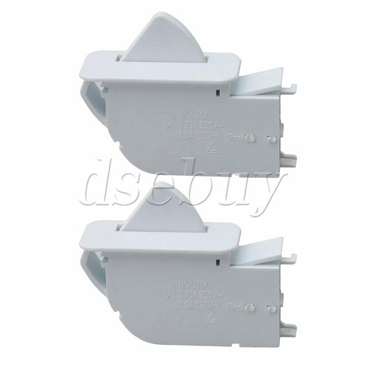 ya 26 2 Pieces White Plastic 6600JB1010A Reigerator Door Parts Push Button Switch