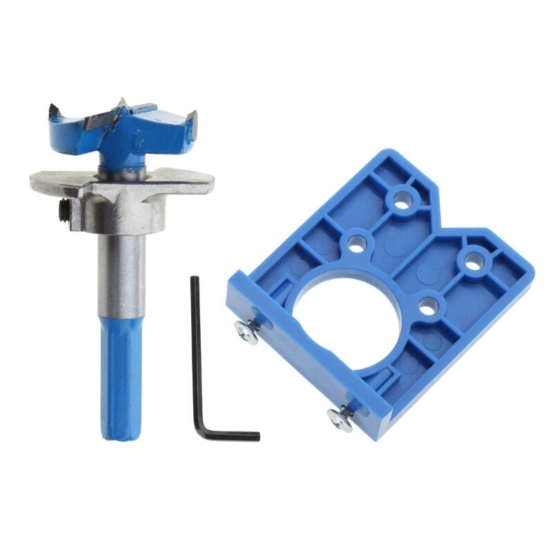 ya 25 35mm Concealed Hinge Drilling Jig with Drill Guide Forstner Bit Kits for Cabinet