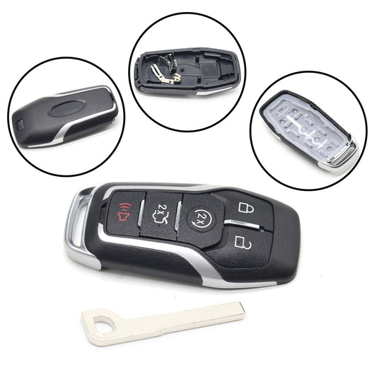 ya 10 5.28 Remote Key Fob Uncut Shell Case for Ford F-150 Explorer Edge Fusion 2015-2017