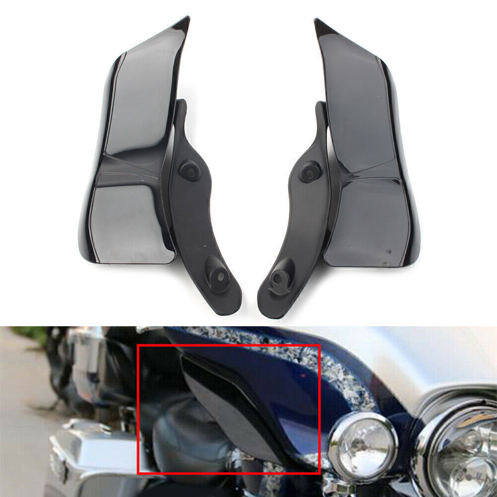 ya 2 6.29 2pcs Adjustable Windshield Air Deflector Fit for Harley Touring Road Glide 2015-2020