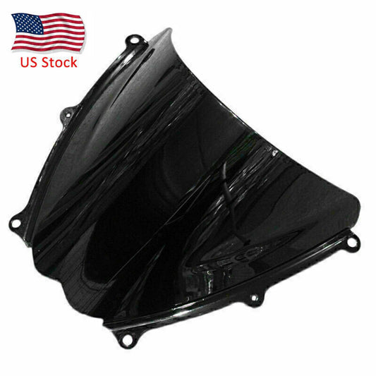 ya 4 6.21 Front Windscreen Windshield Double Bubble Black for Suzuki 2007 2008 GSXR1000 K7