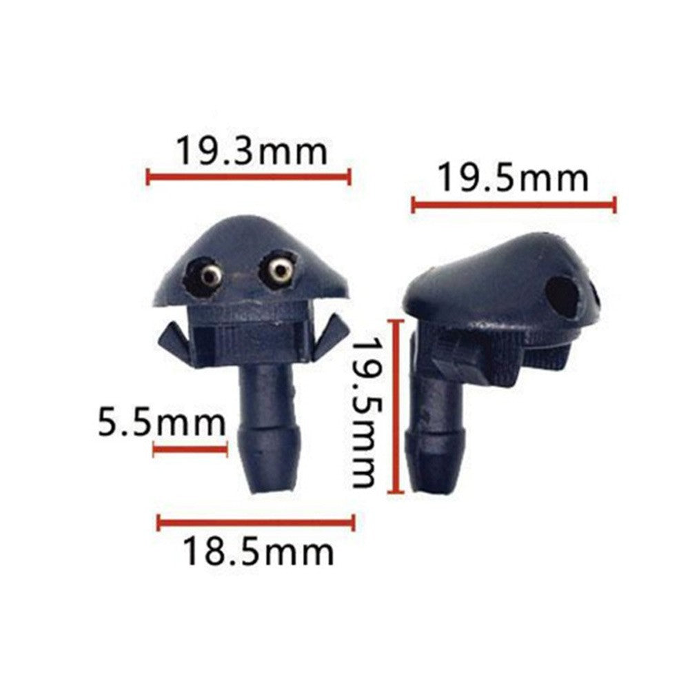 ya 4 6.22 Washer Nozzles Washer Wiper Nozzle 1 Pair 2Pcs ABS Plastic Black For Corsa 95-08