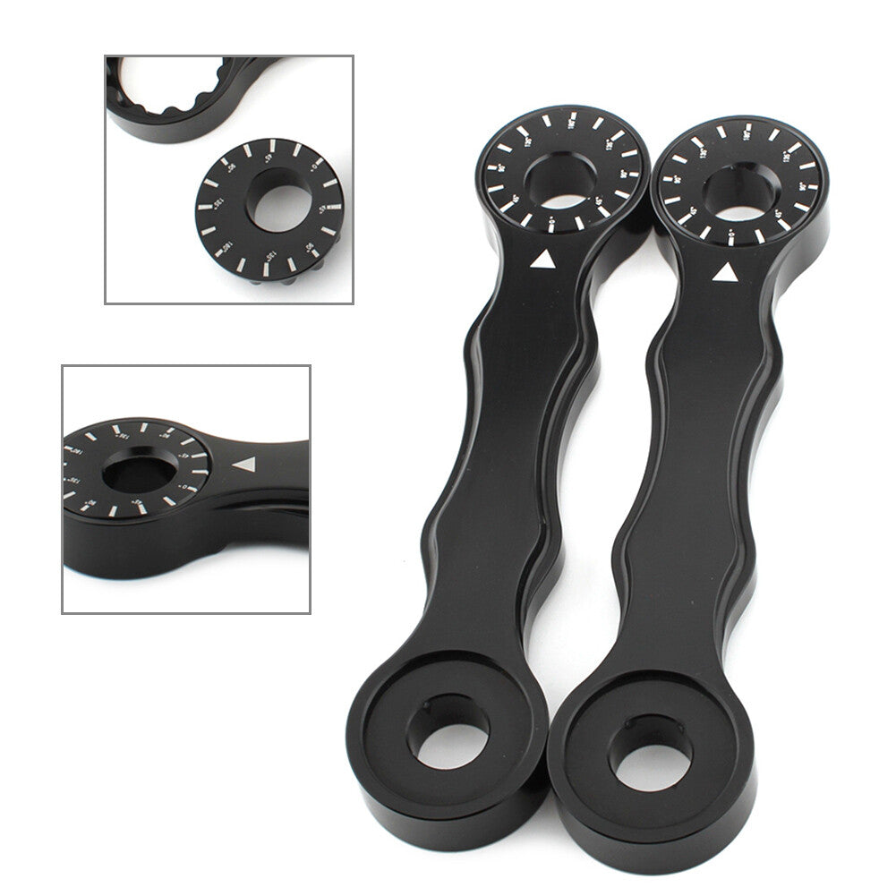 ya 2 7.15 CNC Adjustable Lowering Link Kit Fit for Suzuki DRZ400 DRZ400E DRZ400S 2000-17 Black