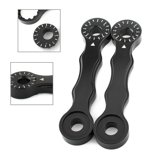 ya 2 7.15 CNC Adjustable Lowering Link Kit Fit for Suzuki DRZ400 DRZ400E DRZ400S 2000-17 Black