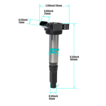 ya 5 8.7 6xIgnition Coil 90919-A2002 90919-A2007 for Lexus Evora for Toyota for Land Cruiser 2013
