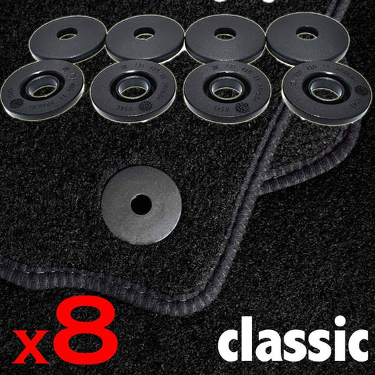 ya 7 6.10.3 8-Pcs Black Floor Mat Retainer Clip Car Fastener for Chevy for GMC for Buick for Cadillac
