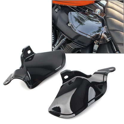 ya 5 8.7 Reflective Smoke Saddle Shield Air Heat Deflector Fit for Harley Softail 2018-23