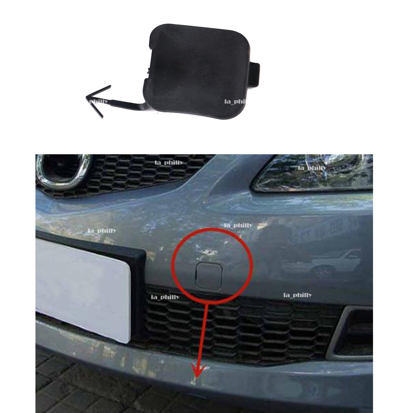 ya 27 6.18 Front Bumber Towing Hook Cap Trailer Cover GV2S-50-A11 for Mazda 6 2005