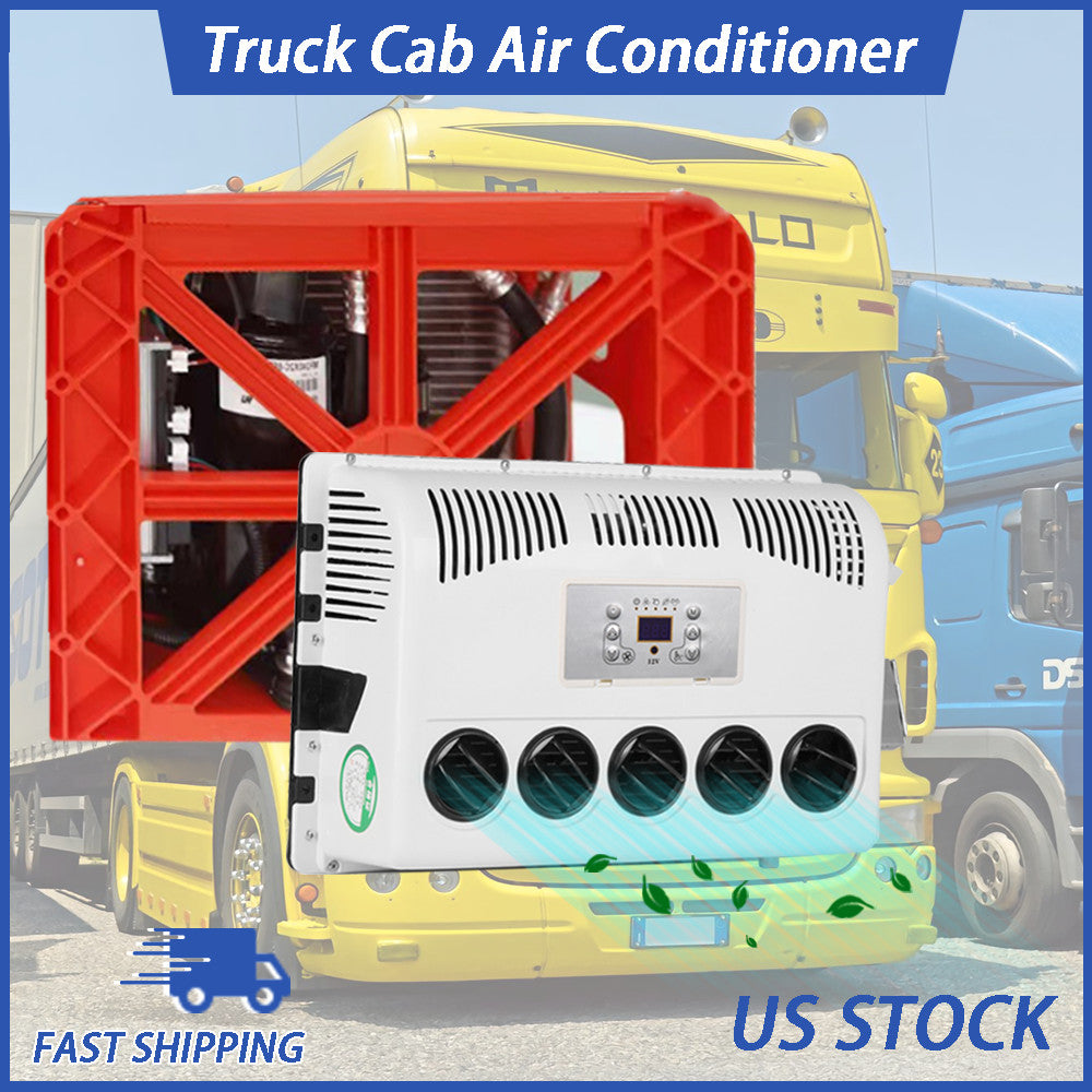 ya 1 7.7 12V Car Caravan RV Split A/C For Engineering Truck Bus Universal Air Conditioner