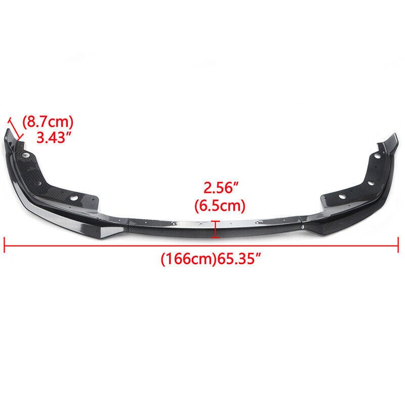 ya 10 10.28 FOR 19-2022 3- G20 M340I M SPORT CARBON FIBER FRONT BUMPER SPOILER LIP n