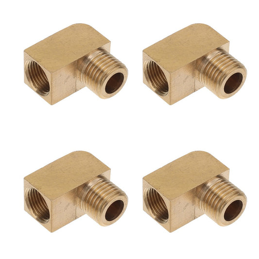 ya 2 7.16 4 Pcs Brass Fittings Elbow Coupling Connector Thread Connectors Corner