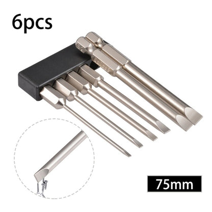 ya 26 6Pcs Shank Slotted Tip Screwdriver Bits Set for Laptop, Watch Repair
