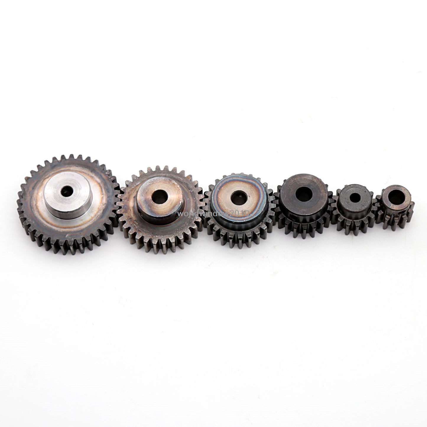 1.5Mod 12T-80T Spur Gear With Step 45# Steel Motor Pinion Gear With Set Screws