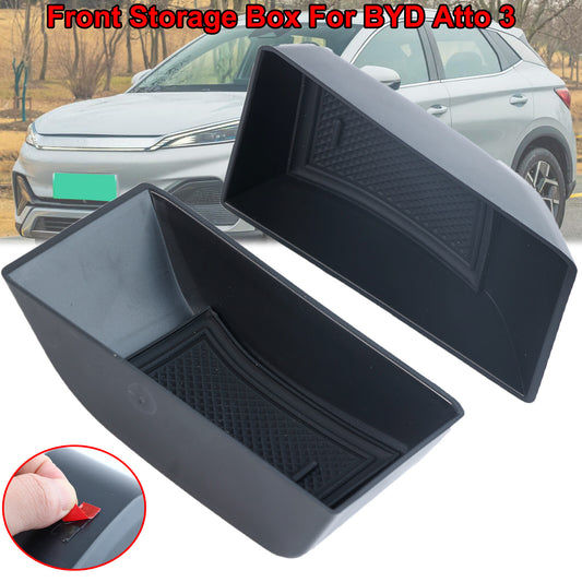 ya 2 6.26 Pair Front Car Door Handle Storage Box Stowing Tidying for BYD Atto 3 2022-2024