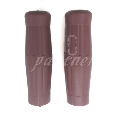 ya 5 8.7 7/8 Brown Vintage Motorcycle Classic Coke Bottle Handlebar Rubber Hand Grip