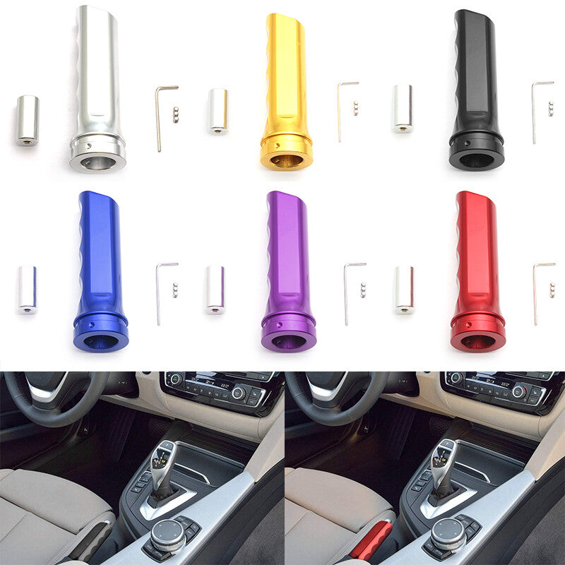 ya 11 6.5 1Pc Aluminum Car Handle Hand Brake Sleeve Universal Fitment Cover Multicolor