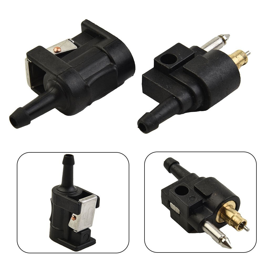 ya 1 7.7 Fuel Line Connector For Outboard Motor Engine Kit Male & Female Plastic 2pc Set