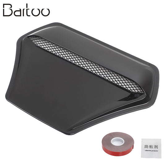 ya 1 6.30 Black JDM Universal Car Decorative Air Flow Intake Hood Scoop Vent Bonnet Cover