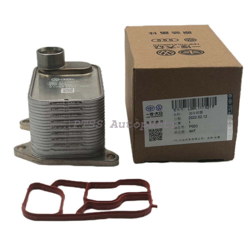 ya 5 8.7 06L117021G OE Oil Cooler with Gakset for Audi A4 Q3 Q5 TT for VW CC EOS for Golf 2.0T