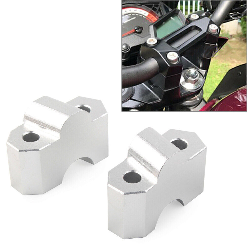 ya 2 6.30 Handlebar Riser Clamp Fit for Kawasaki Z750 2004-12 Z1000 2003-16 Chrome Motorcycle
