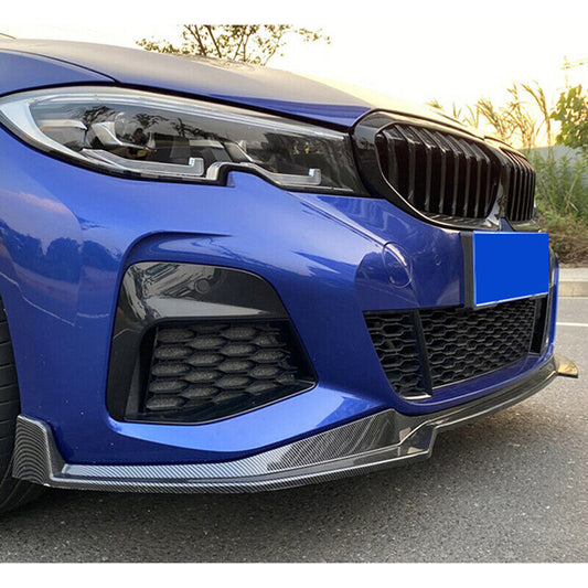 ya 4 6.17 M SPORT CARBON FIBER FRONT BUMPER SPOILER LIP FOR 19-2022 for BMW 3-SERIES G20 M340I
