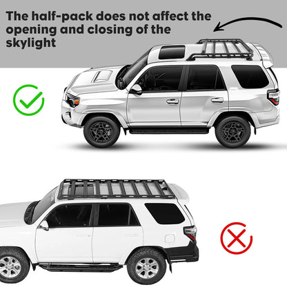 ya 5 8.7 Roof Rack Extra Cross Bar Basket for Toyota for 4Runner TRD PRO Style 2010-2024