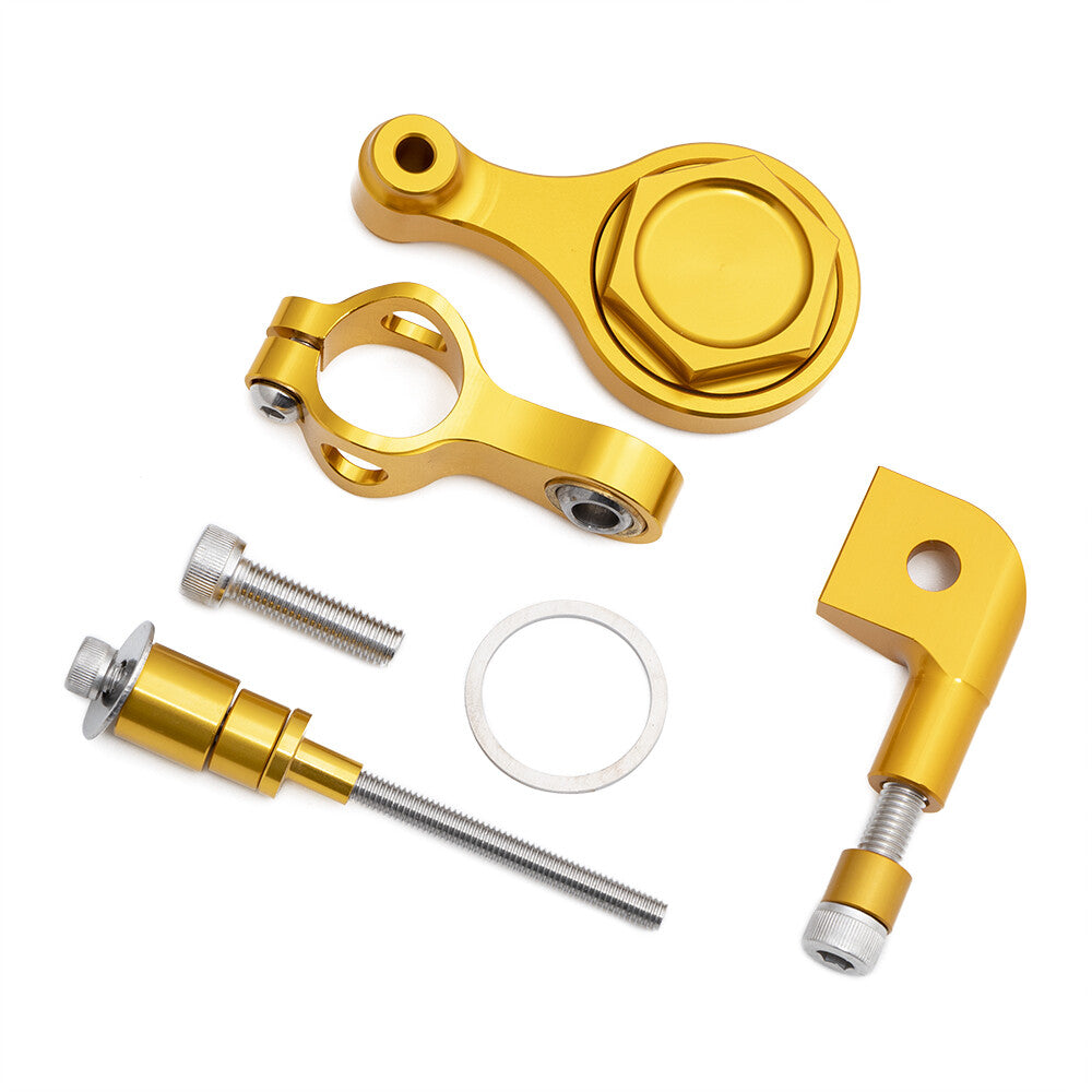 ya 5 8.7 Motorcycle Gold CNC Steering Damper Bracket Mounting for Yamaha YZF R6 2006