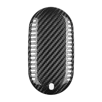 ya 5 8.7 Silver Black Carbon Key Fob Case Cover Fit for for benz S Class S400 S350l S450l 2021