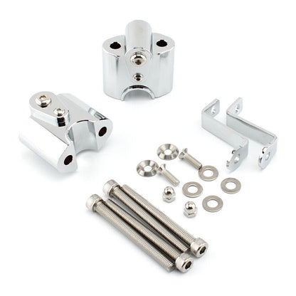 ya 5 8.7 Silver Motor Handlebar Risers Handle Bar Lift Clamp Adapters for for BMW R18
