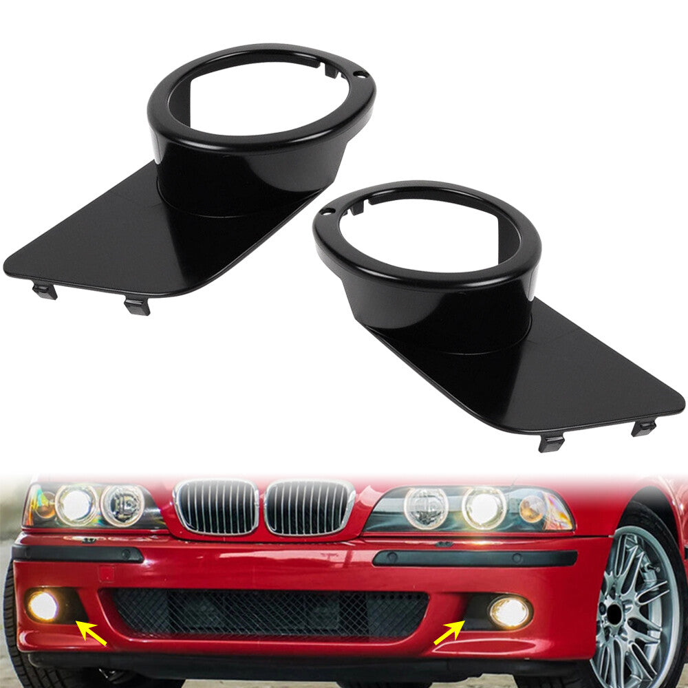 ya 13 5.27.2 2Pcs Left+Right Side Fog Spot Light Cover Surround Frame For M5 1999-2003